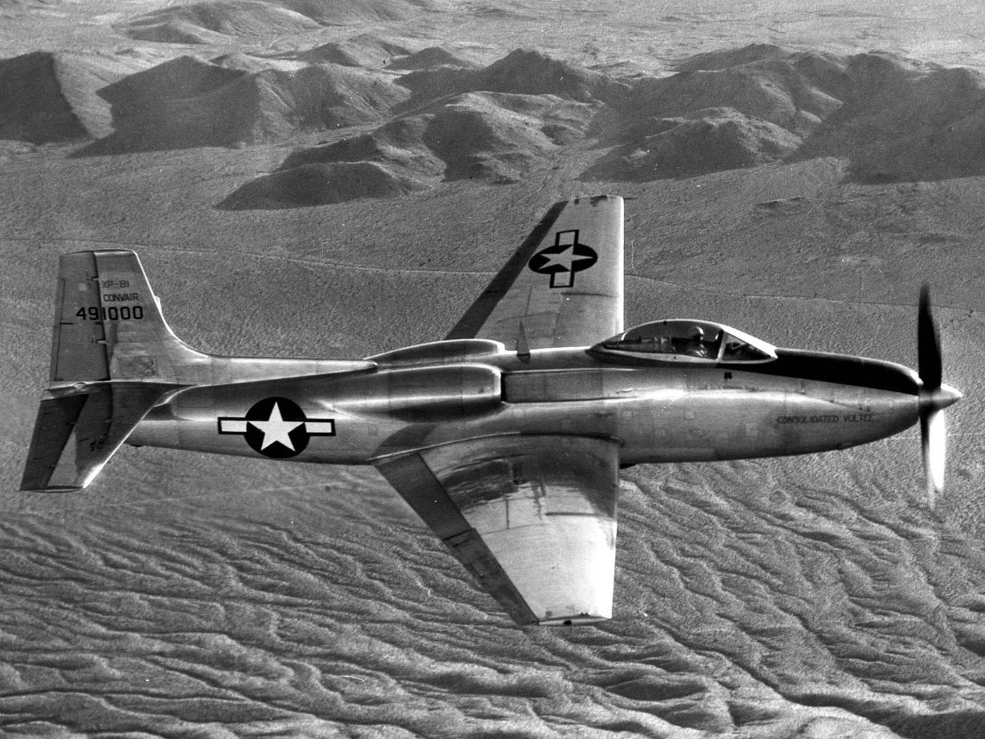 Consolidated Vultee Aircraft Corporation Consolidated Vultee XP-81 — fighter